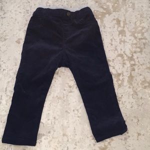NWT Boys Navy Corduroy Pants with elastic waist